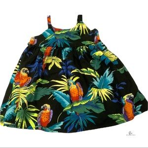 Girls Black tropical dress from Hawaii 3T